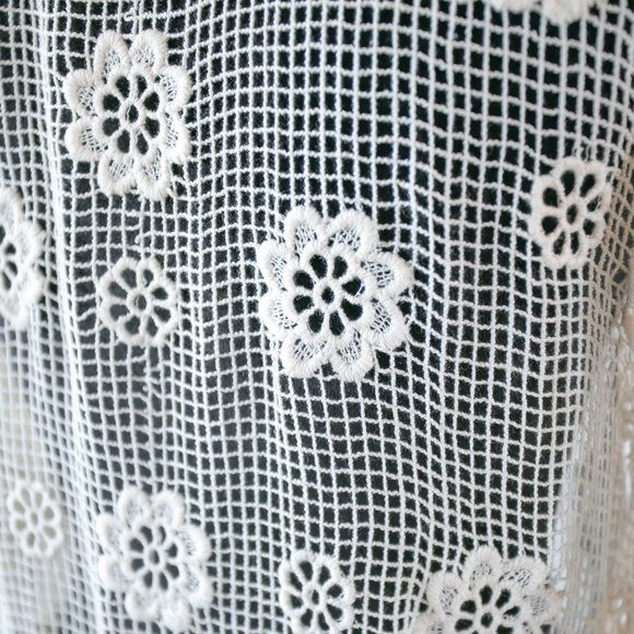 Crocheted Off White bathing Suit Cover up dress - Picture 10 of 11